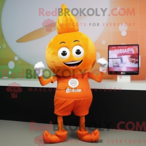 Orange Onion maskot kostume...