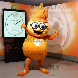 Orange Onion maskot kostume...