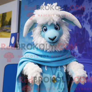 Nebesky modrá postava...