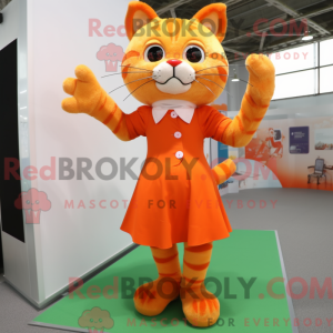 Máscara de gato laranja com...