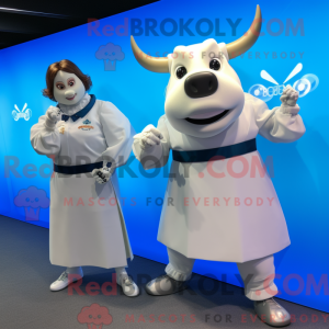 White Bull-mascottekostuum...