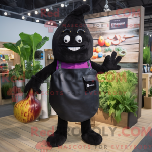 Sort Beet maskot kostume...