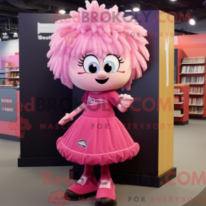 Pink Momentum Maskottchen...