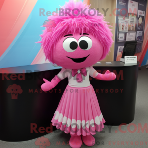 Pink Momentum Maskottchen...