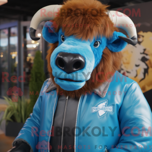 Disfraz de mascota bisonte...