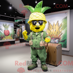 Green Pineapple mascot...