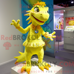 Yellow Lizard mascot...