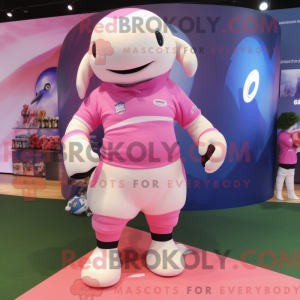 Pink Beluga Whale maskot...