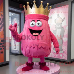 Fantasia de mascote do Rei Rosa com macacão e gorros - Rei mascotes - REBROKO_282130 - RedBrokoly.com