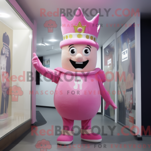 Pink King-maskotdraktfigur...