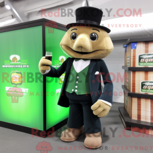 Tan Green Beer mascot...