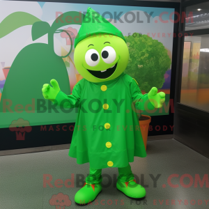 Grøn Juggle maskot kostume...