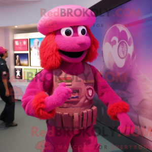 Magenta Amerikaanse soldaat...
