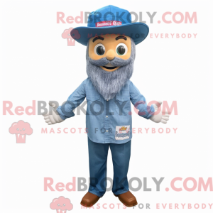 Blue Biryani mascot costume...