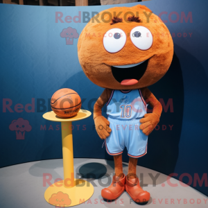 Rust Basketball Ball maskot...