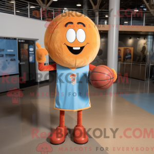 Rust Basketball Ball maskot...