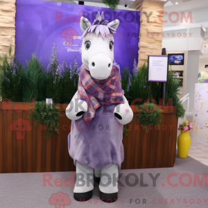 Lavendel Pferd Maskottchen...