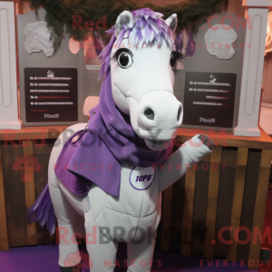 Lavendel Pferd Maskottchen...