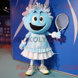 Sky Blue Tennis Racket...