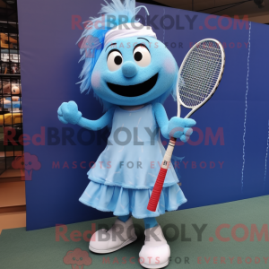 Himmelblå tennisracket...