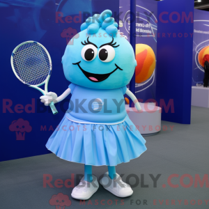 Himmelblå tennisracket...