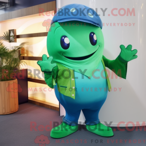 Green Whale maskot kostume...