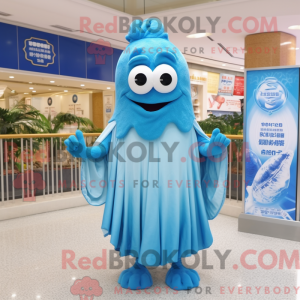 Sky Blue Oyster maskot...