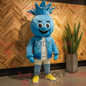 Costume mascotte d aas bleu...