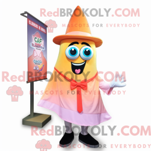 Peach Ray maskot kostume...