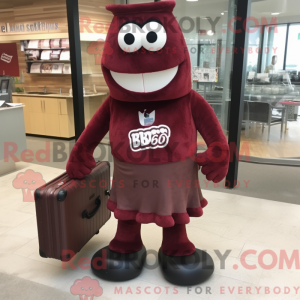 Maroon Bbq Ribs mascot...