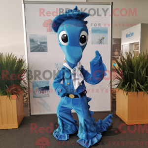 Blauw zeepaardje...