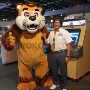 Brun sabeltandet tiger...