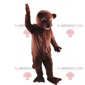 Mascotte animaux - Ours brun - Redbrokoly.com