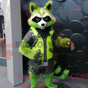 Lime Green Raccoon...