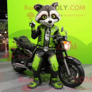 Postava maskota Lime Green...
