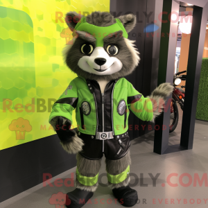 Lime Green Raccoon...