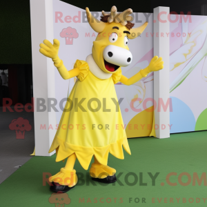 Yellow Cow maskot...