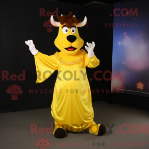 Gul ko maskot kostume...