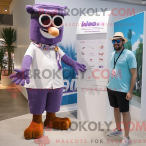 Lilla Doctor maskot kostume...