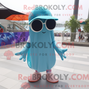 Oktopus-Maskottchen-Kostüm...