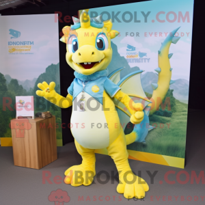 Citrongul drage maskot...