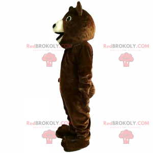 Mascota animal - oso sonriente - Redbrokoly.com