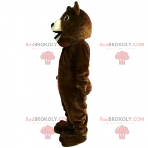 Mascotte animale - orso sorridente - Redbrokoly.com