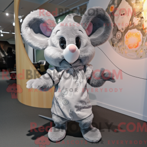 Sølvmus maskot kostume...