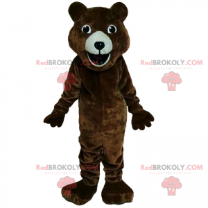 Mascotte animale - orso sorridente - Redbrokoly.com