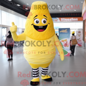 Gul Ice Cream Cone maskot...