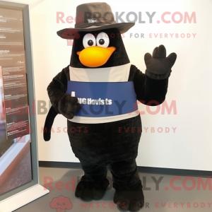 Sort Aglet maskot kostume...