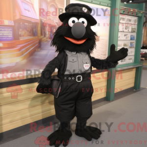 Mascotte d Aglet noir...