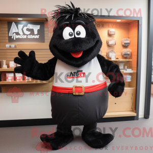 Zwart Aglet-mascottekostuum...