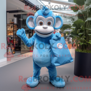 Sky Blue Monkey mascotte...
